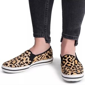 Leopard Print Slip-On Sneakers